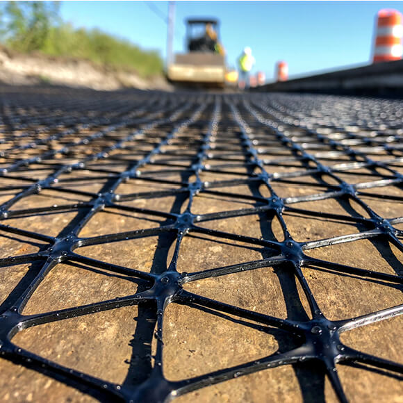 A sample of Tensar® TriAx® (TX) Geogrids