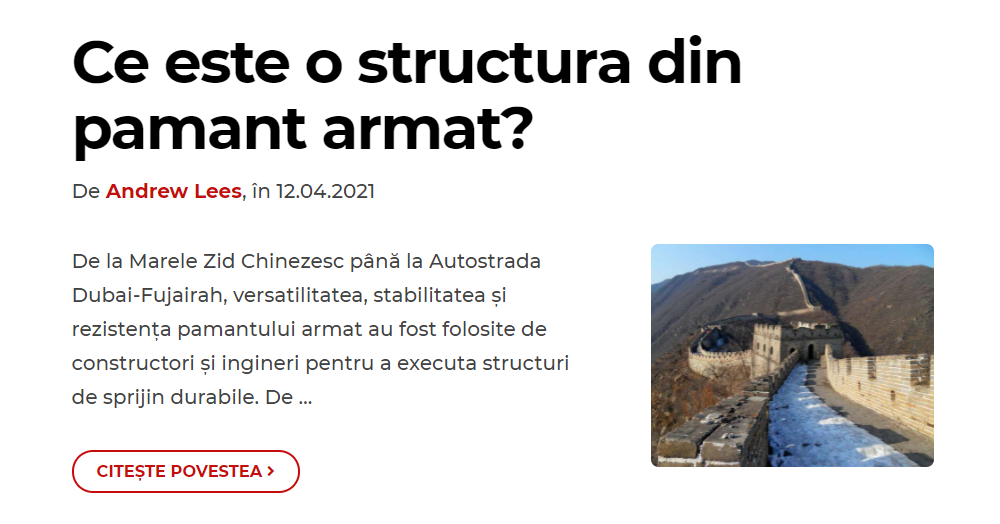 Ce este o structura din pamant armat?